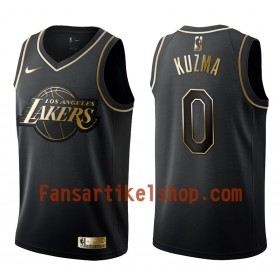 NBA Los Angeles Lakers Trikot Kyle Kuzma 0 Nike Schwarz Golden Edition Swingman - Herren